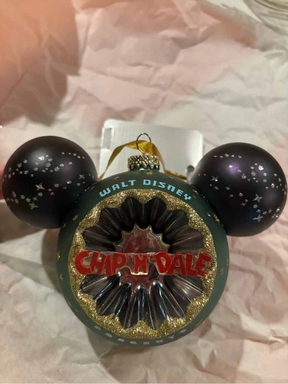 Disney Chip 'n' Dale Mickey Ear Holiday Ornament - Christmas